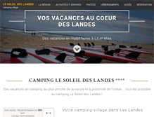 Tablet Screenshot of camping-litetmixe.com